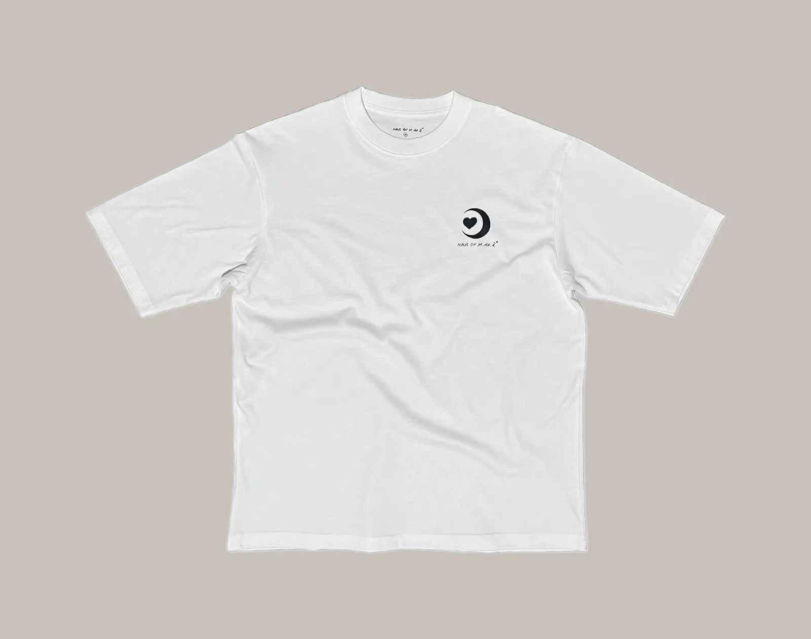 M.AA.R CLASSIC LOGO OVERSIZED TEE white