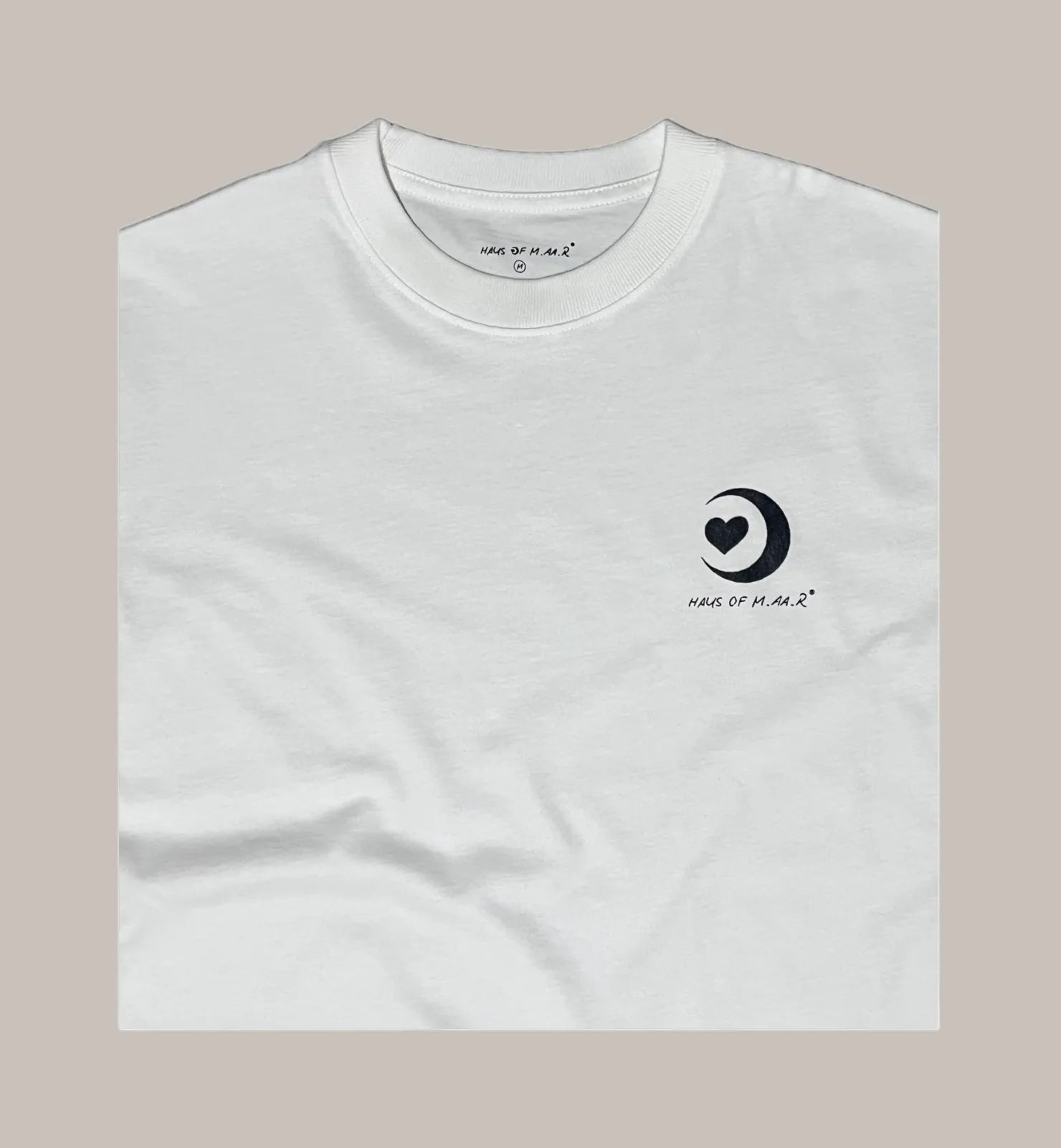 M.AA.R CLASSIC LOGO OVERSIZED TEE white