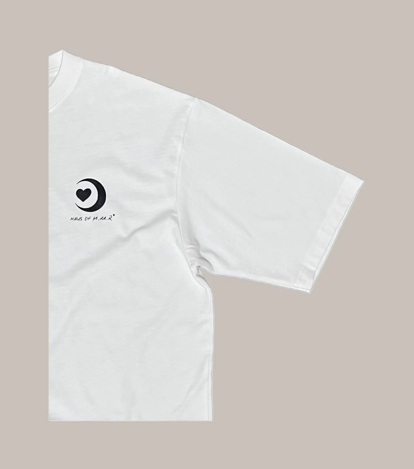 M.AA.R CLASSIC LOGO OVERSIZED TEE white