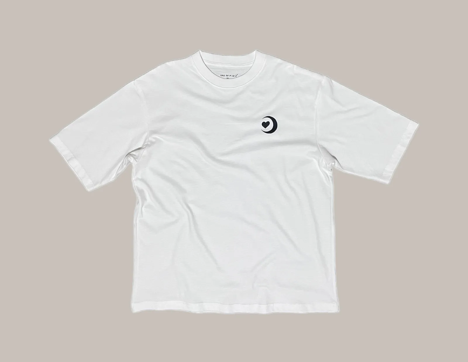 M.AA.R LOGO OVERSIZED TEE white
