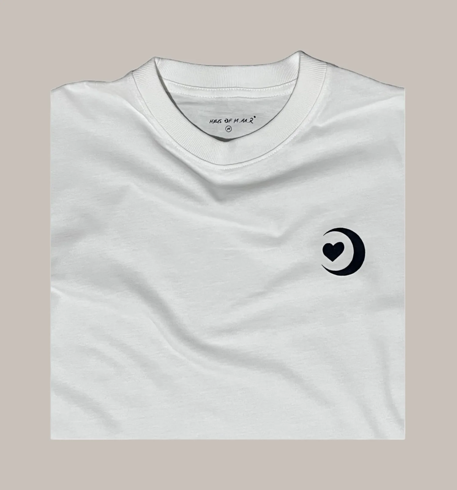 M.AA.R LOGO OVERSIZED TEE white