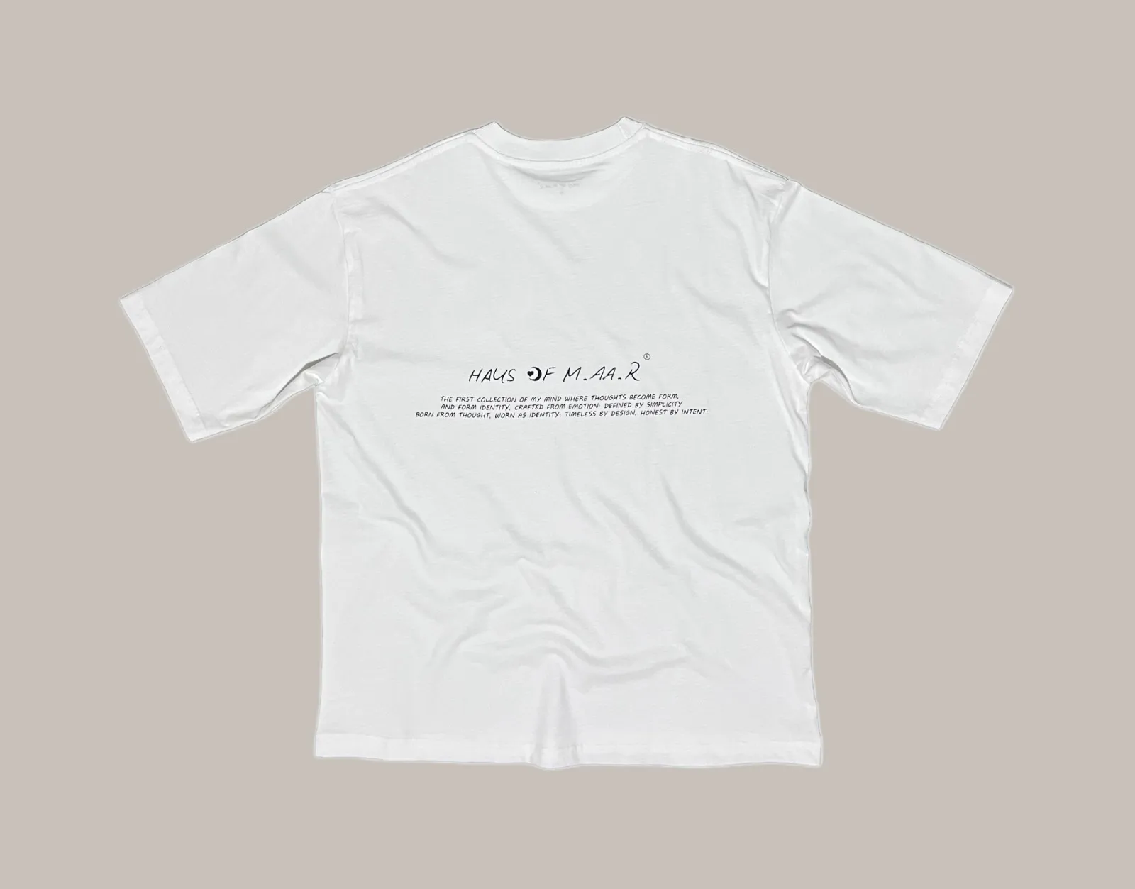 M.AA.R LOGO OVERSIZED TEE white
