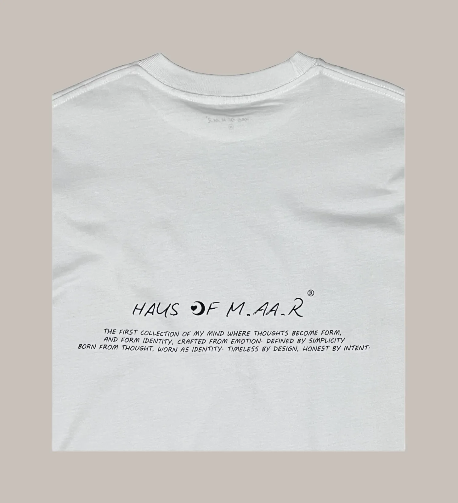 M.AA.R LOGO OVERSIZED TEE white
