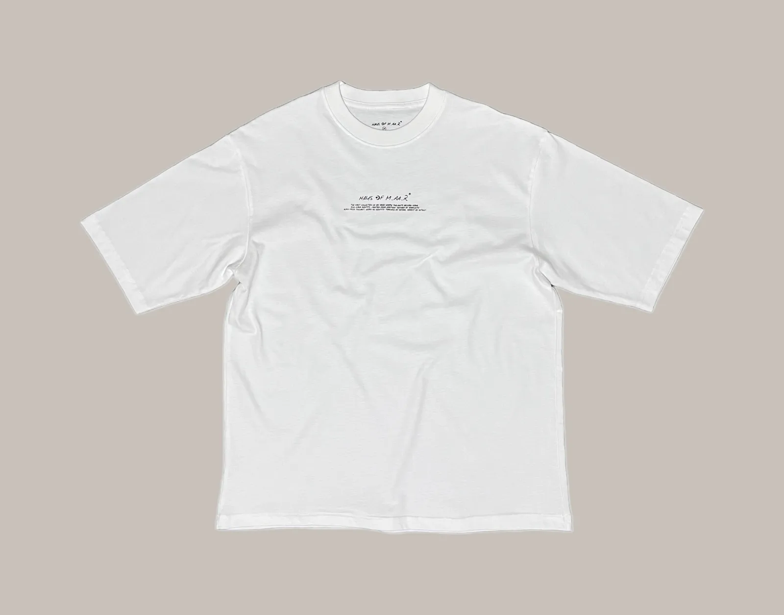 ARCHIVE LOGO OVERSIZED TEE white