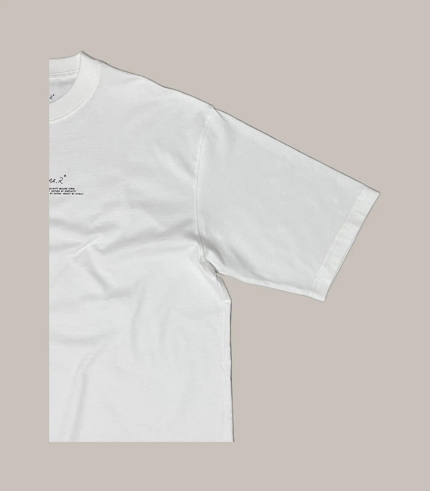 ARCHIVE LOGO OVERSIZED TEE white