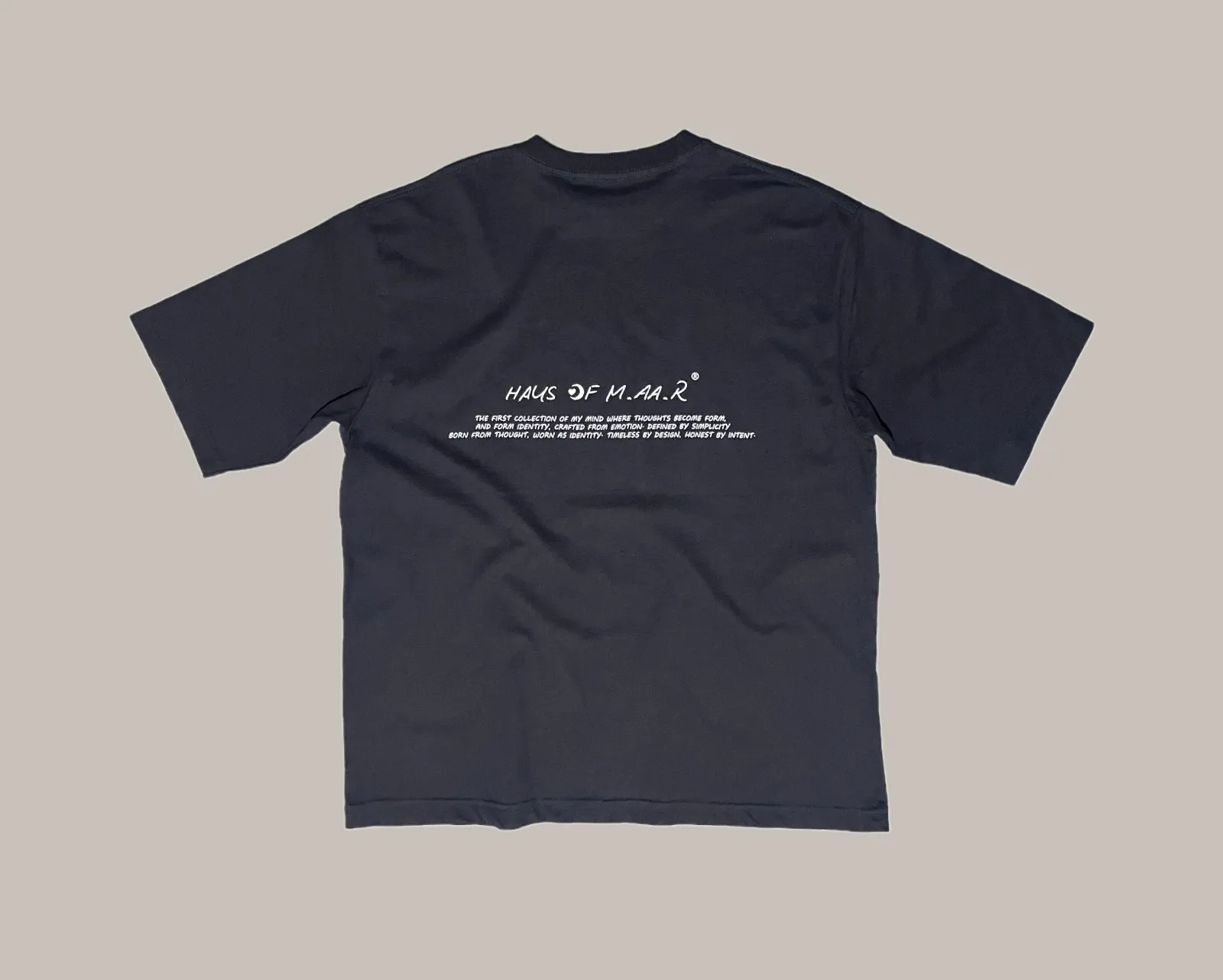M.AA.R LOGO OVERSIZED TEE black