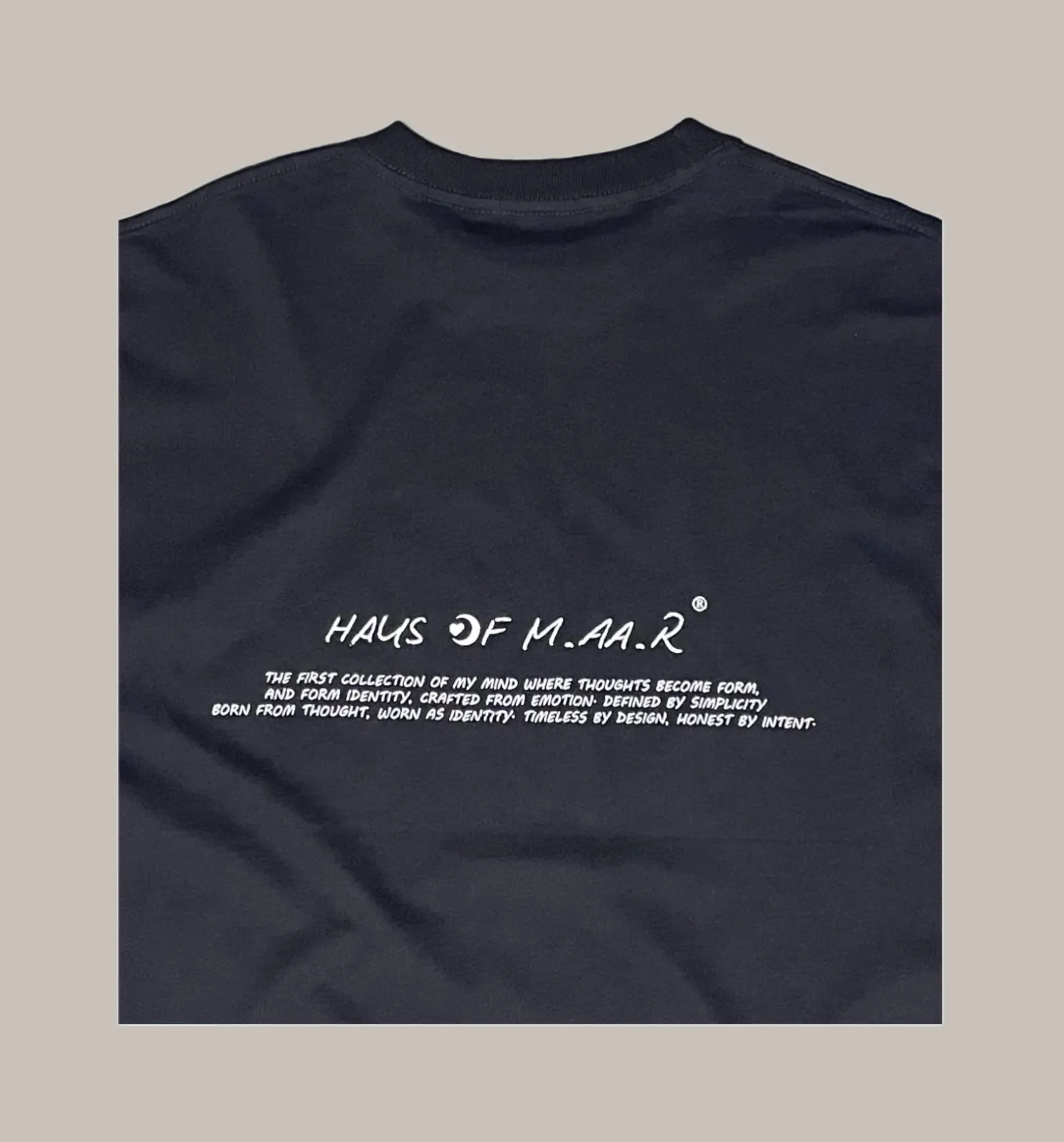 M.AA.R LOGO OVERSIZED TEE black