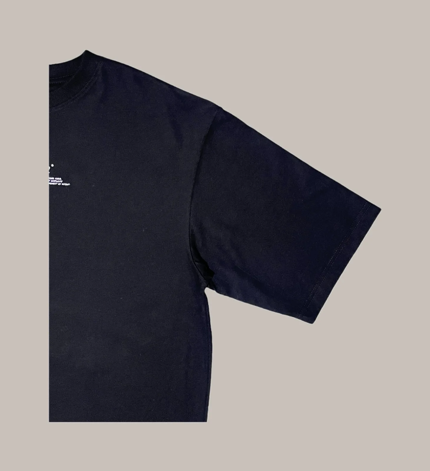 ARCHIVE LOGO OVERSIZED TEE black