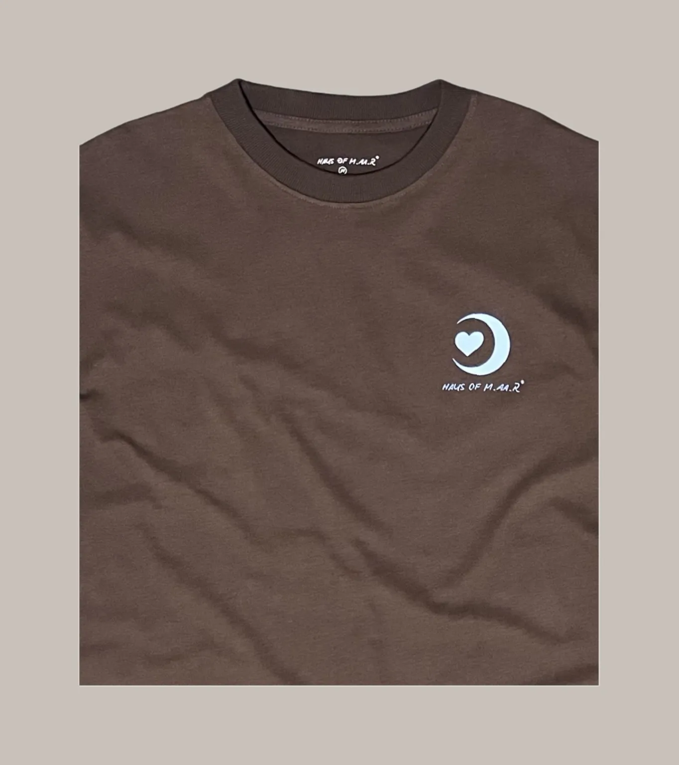 M.AA.R CLASSIC LOGO OVERSIZED TEE choco brown
