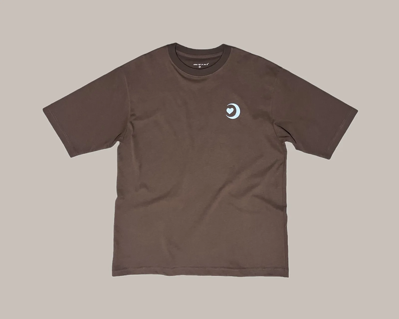 M.AA.R LOGO OVERSIZED TEE choco brown