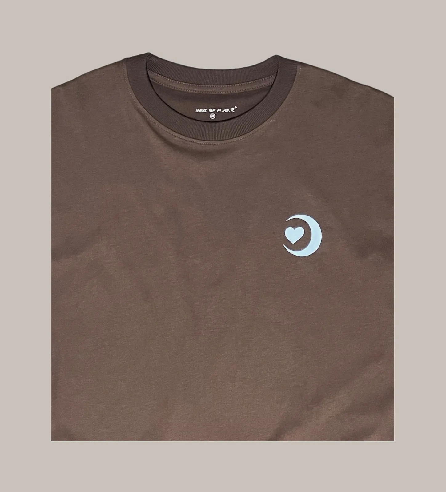 M.AA.R LOGO OVERSIZED TEE choco brown