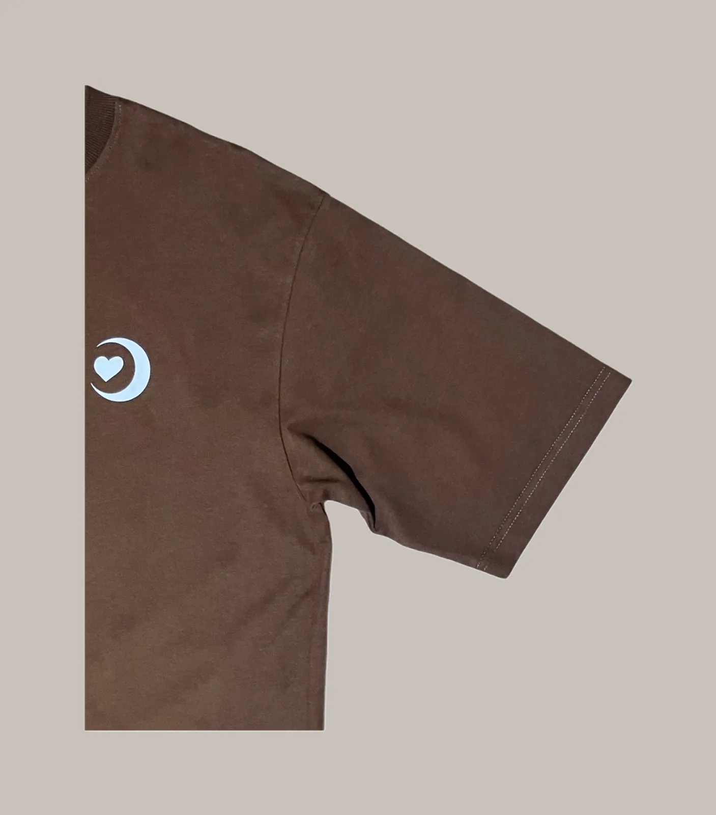 M.AA.R LOGO OVERSIZED TEE choco brown