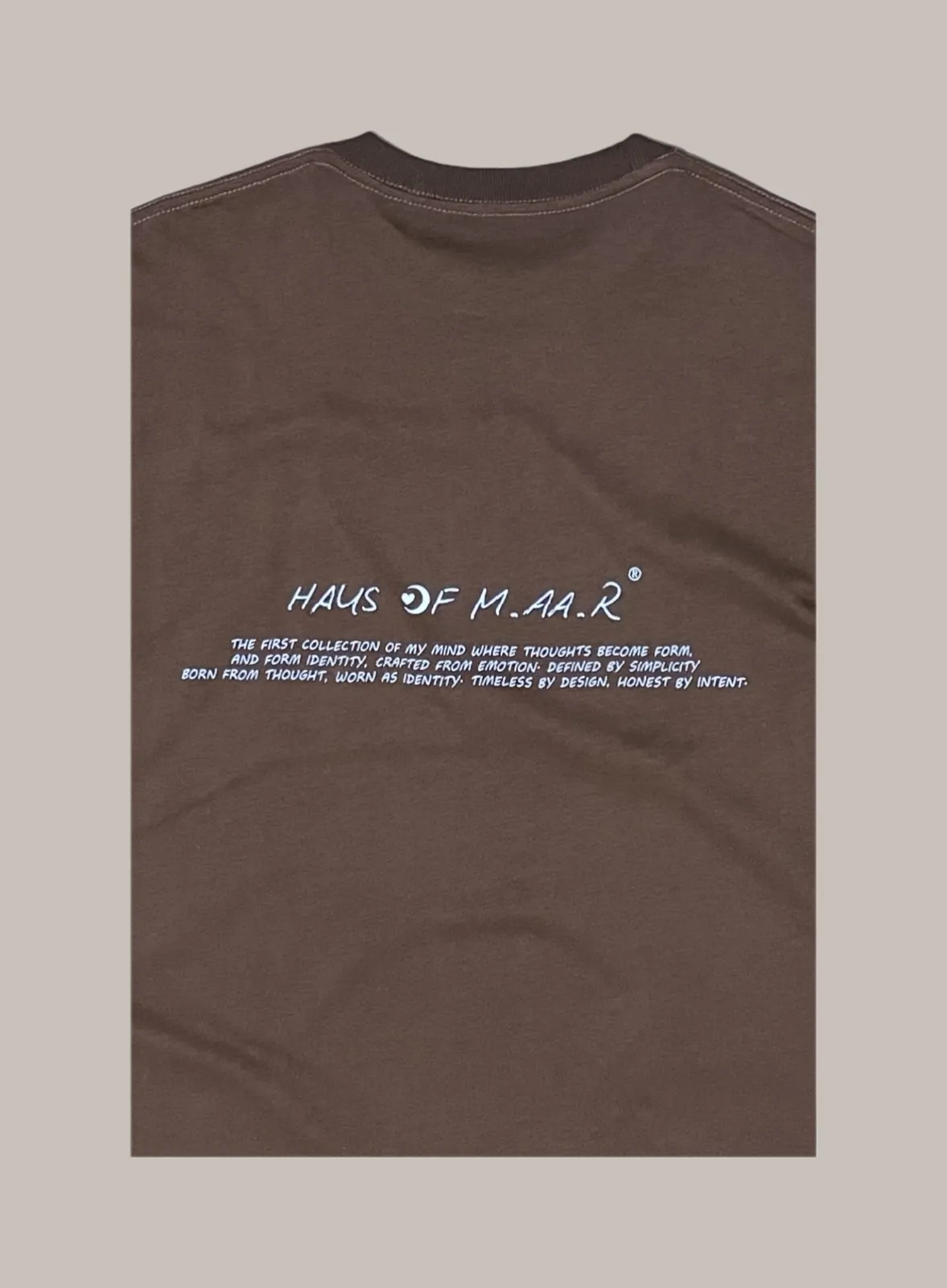 M.AA.R LOGO OVERSIZED TEE choco brown