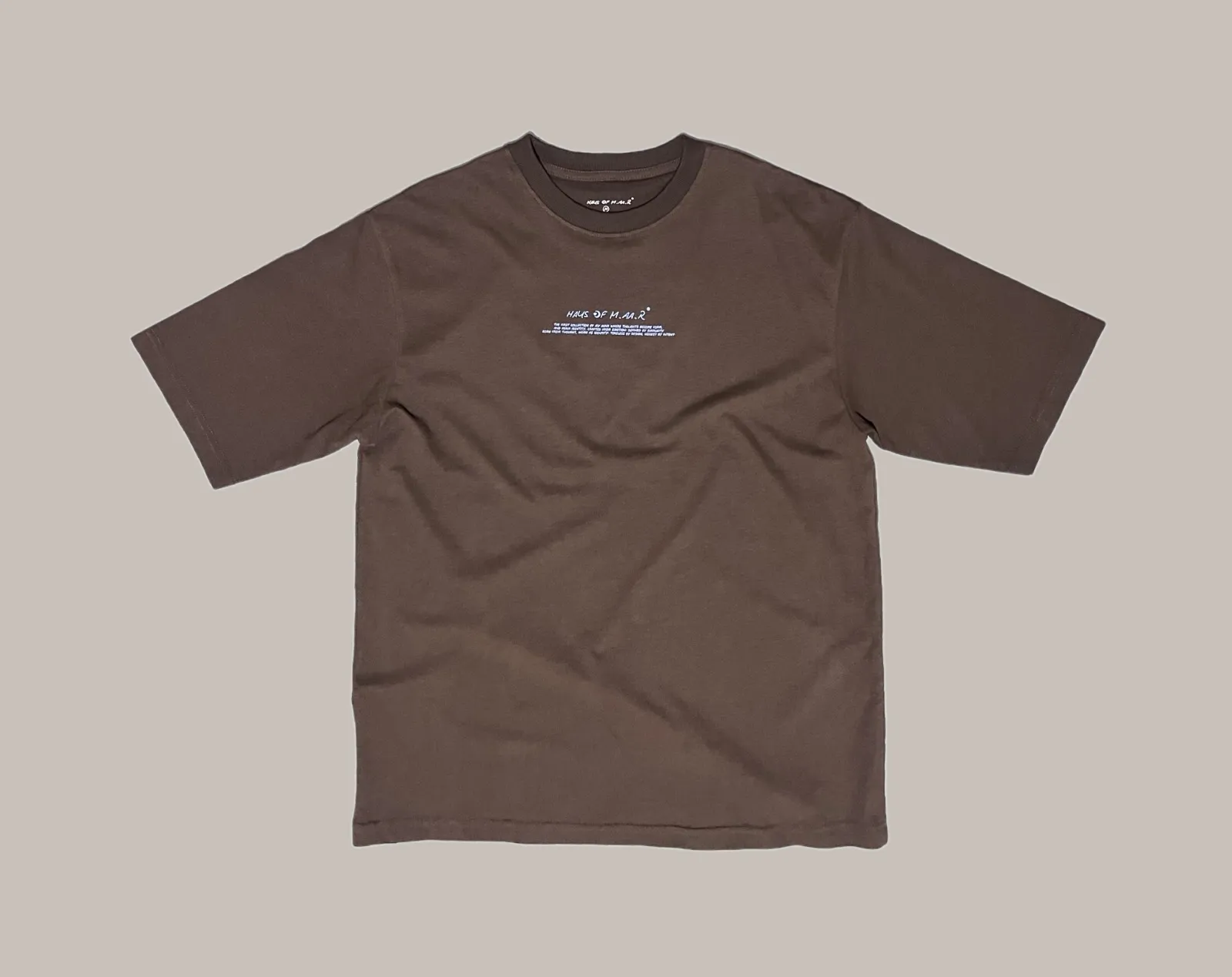 ARCHIVE LOGO OVERSIZED TEE choco brown