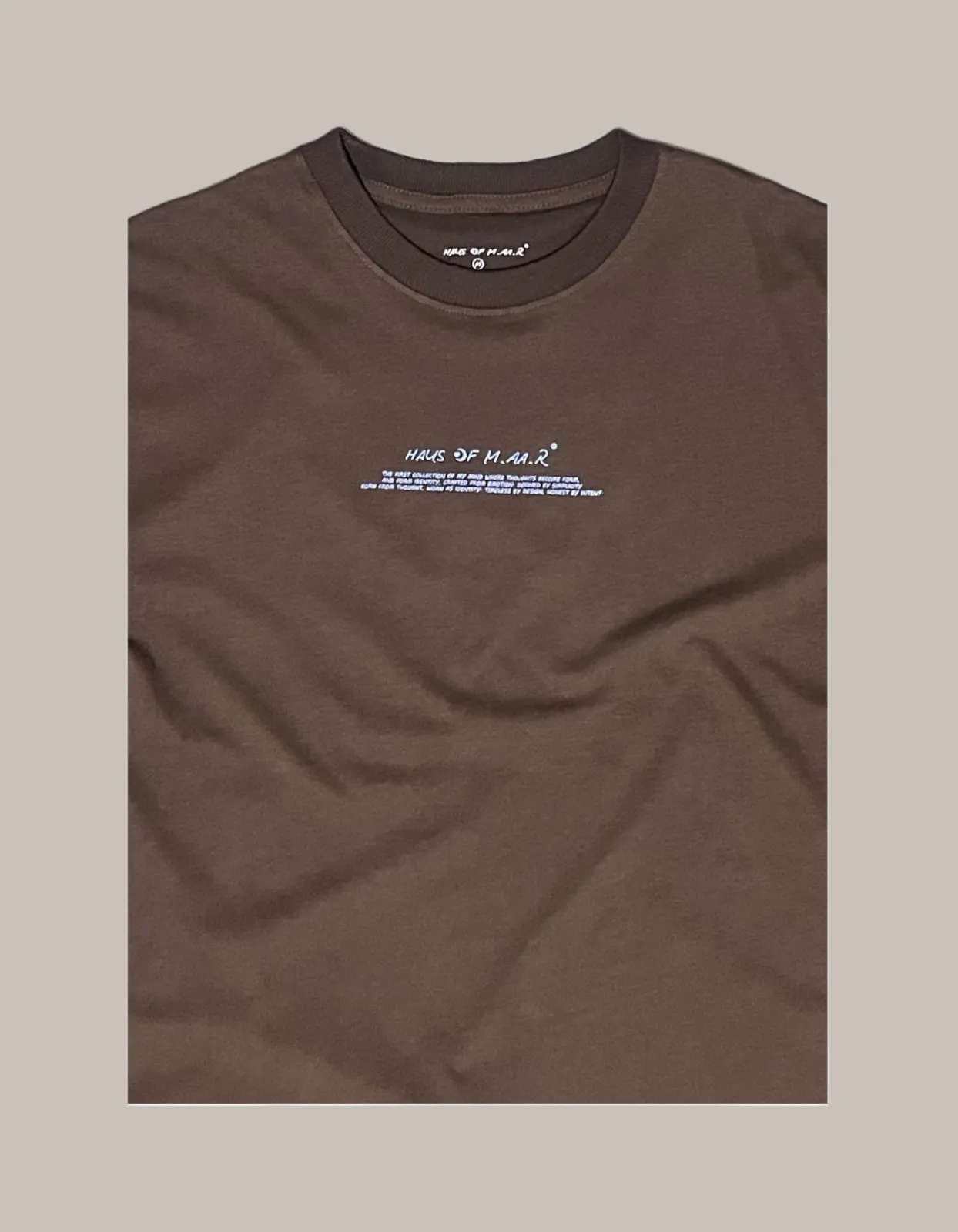 ARCHIVE LOGO OVERSIZED TEE choco brown
