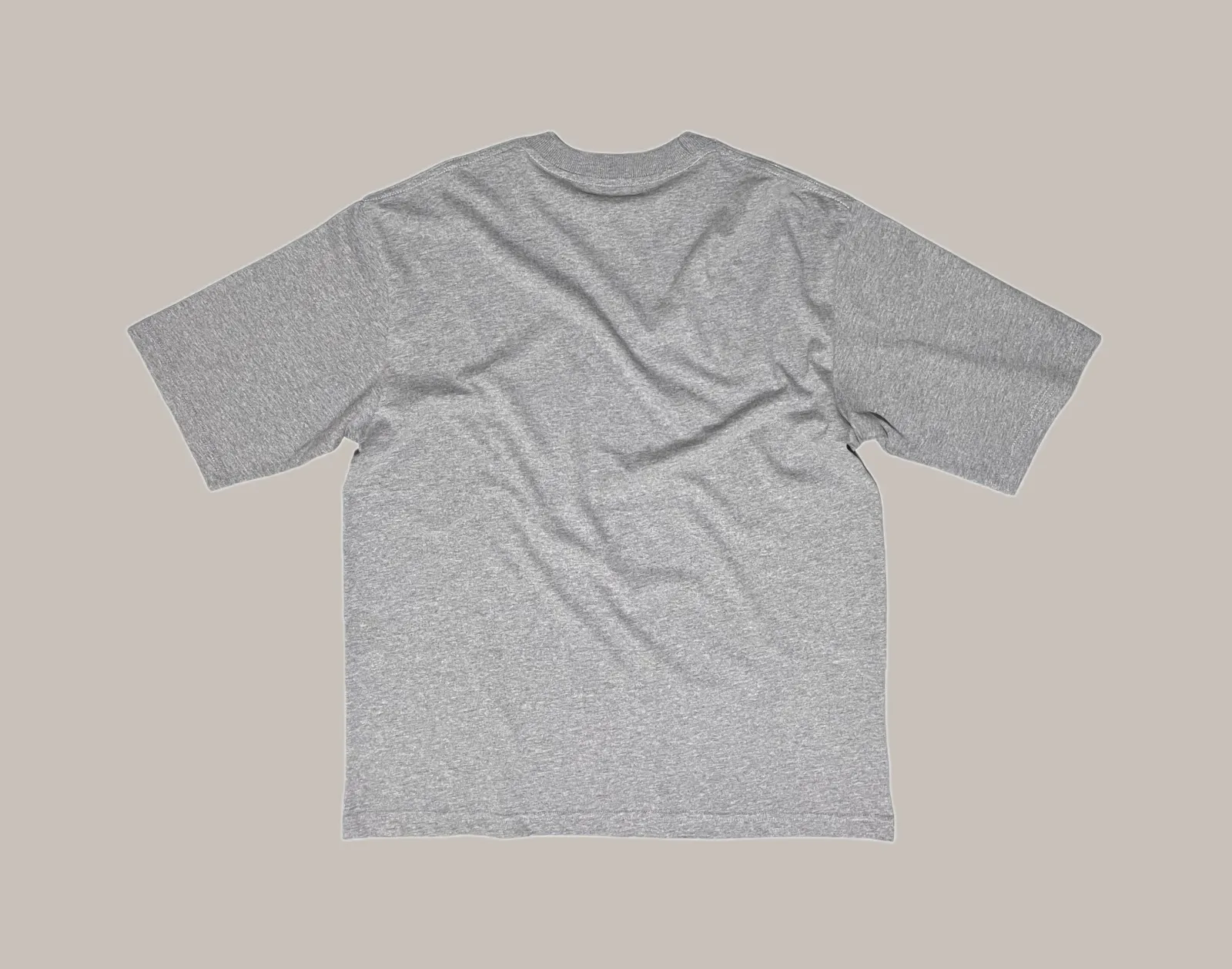 M.AA.R CLASSIC LOGO OVERSIZED TEE top dyed gray