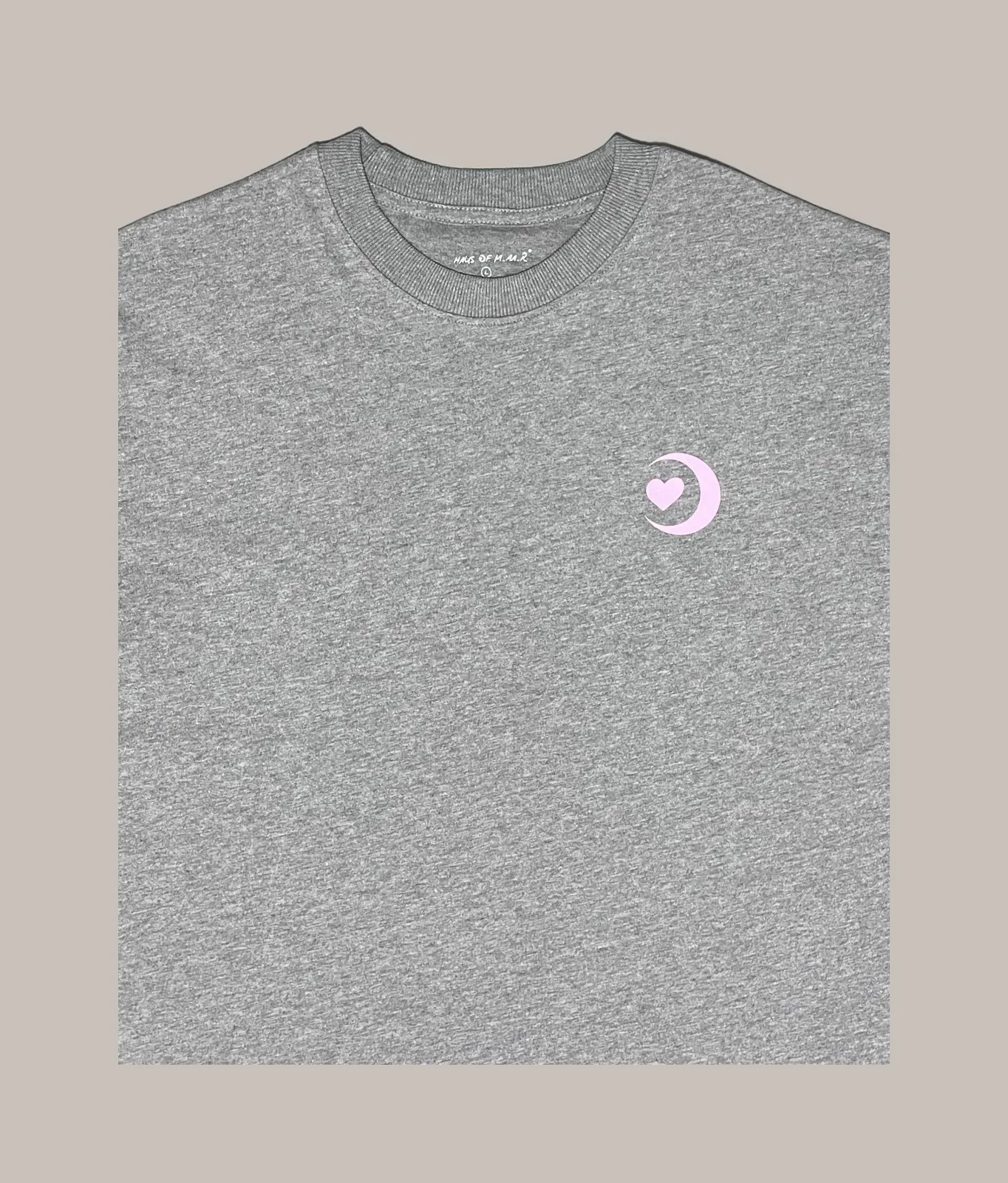 M.AA.R LOGO OVERSIZED TEE  top dyed gray 