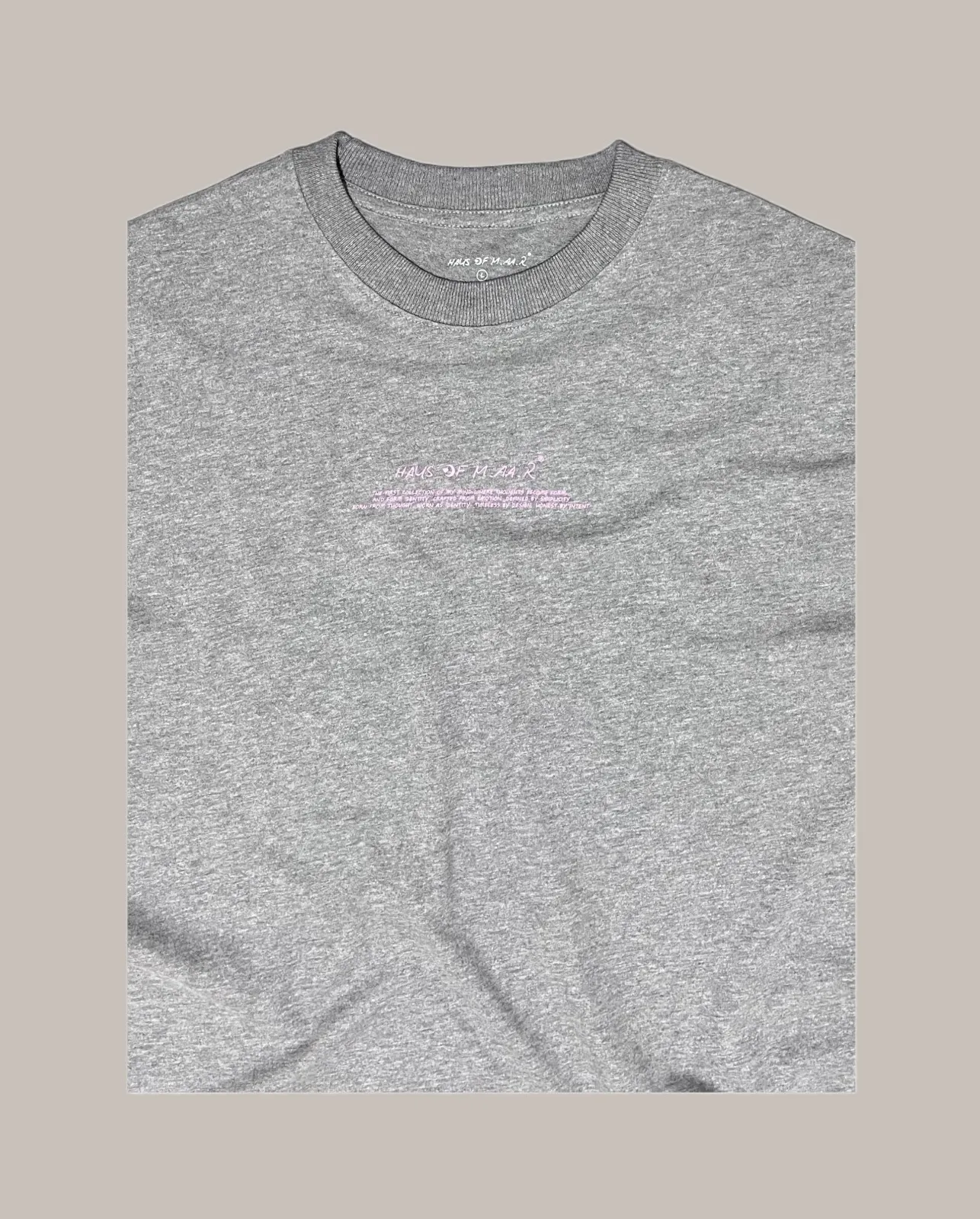 ARCHIVE LOGO OVERSIZED TEE top dyed gray