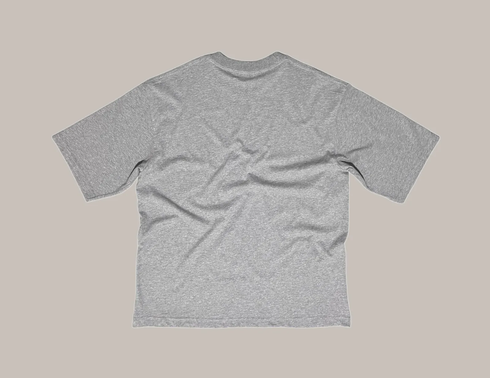 ARCHIVE LOGO OVERSIZED TEE top dyed gray