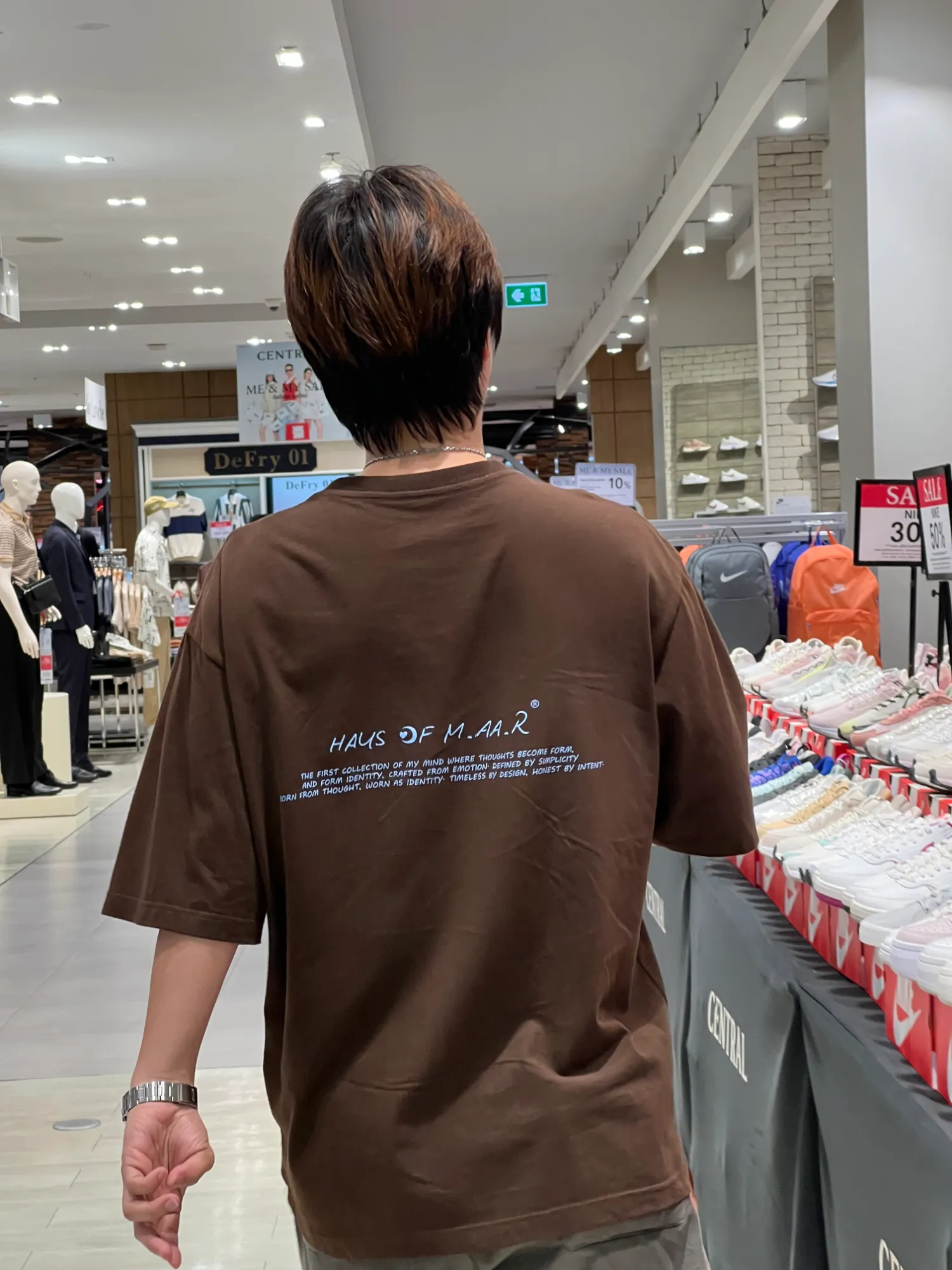 M.AA.R LOGO OVERSIZED TEE choco brown - Oversize T-Shirt by Haus of Maar