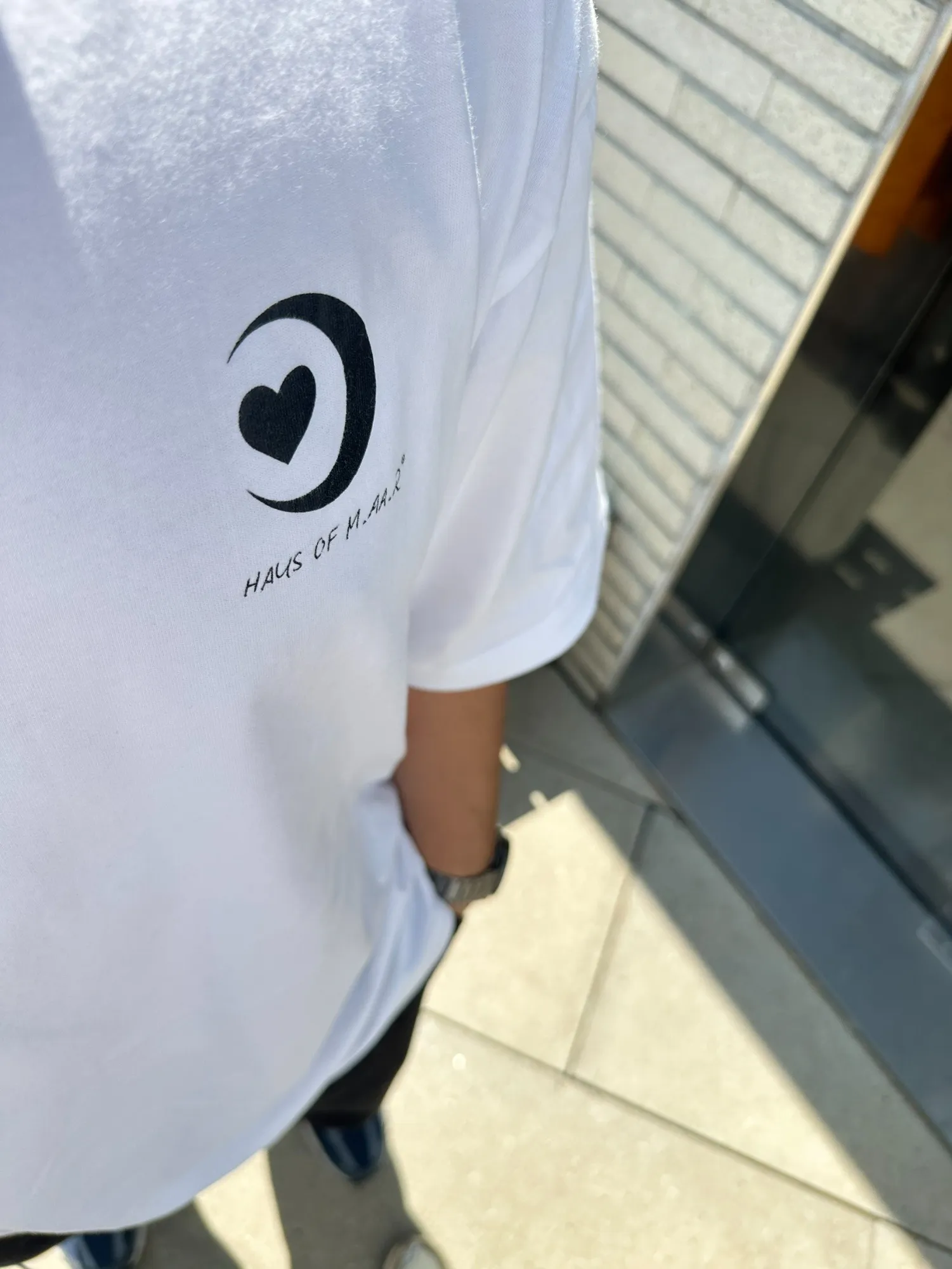 M.AA.R CLASSIC LOGO OVERSIZED TEE white - Oversize T-Shirt by Haus of Maar