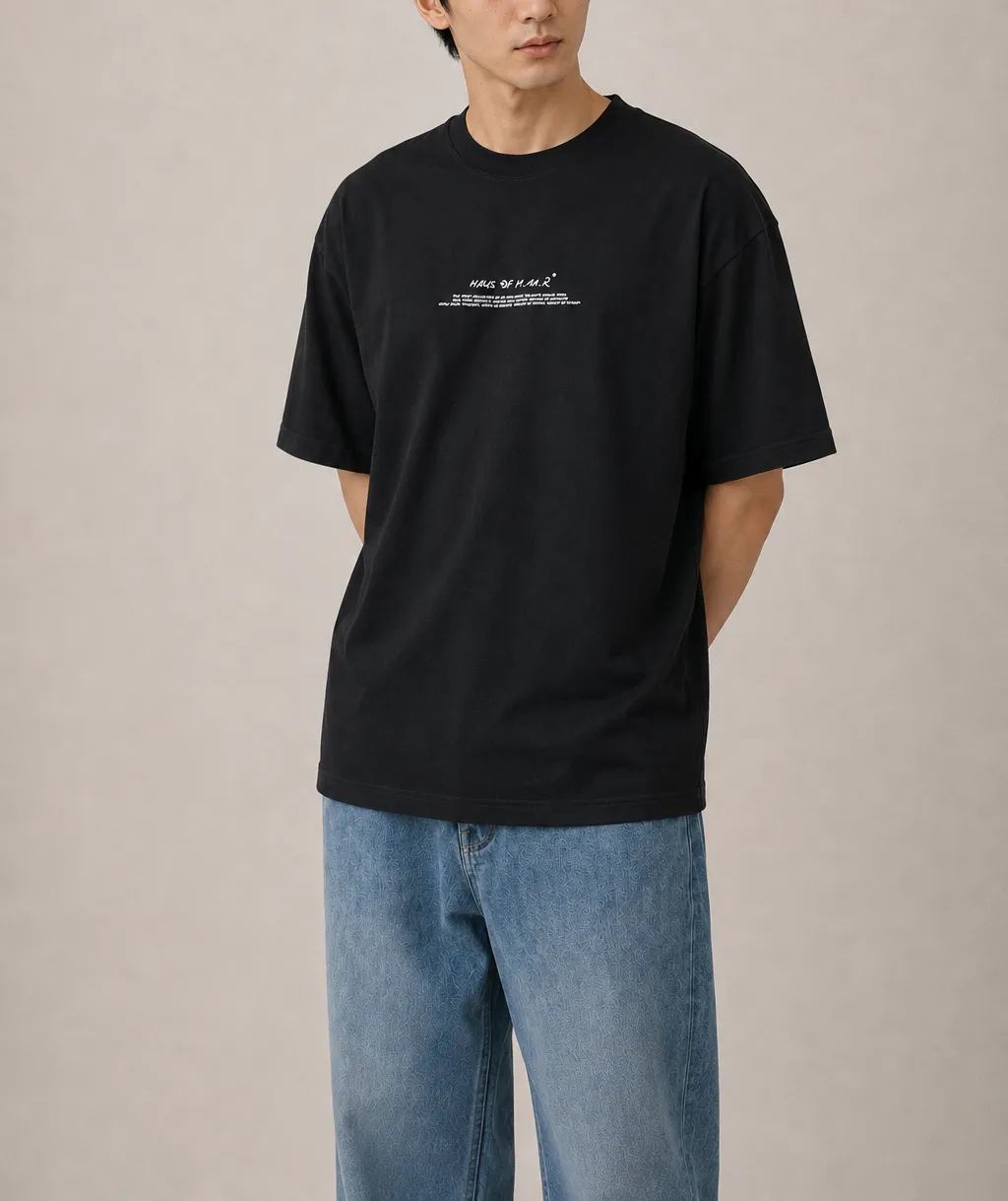 ARCHIVE LOGO OVERSIZED TEE black - Oversize T-Shirt by Haus of Maar