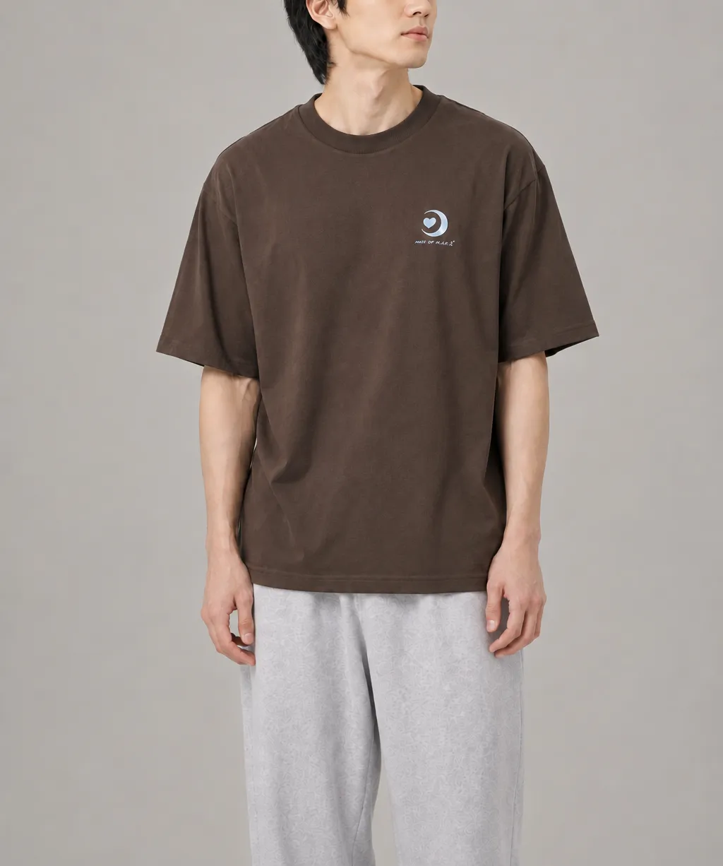 M.AA.R CLASSIC LOGO OVERSIZED TEE choco brown - Oversize T-Shirt by Haus of Maar