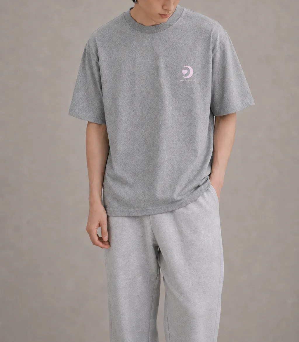 M.AA.R CLASSIC LOGO OVERSIZED TEE top dyed gray - Oversize T-Shirt by Haus of Maar