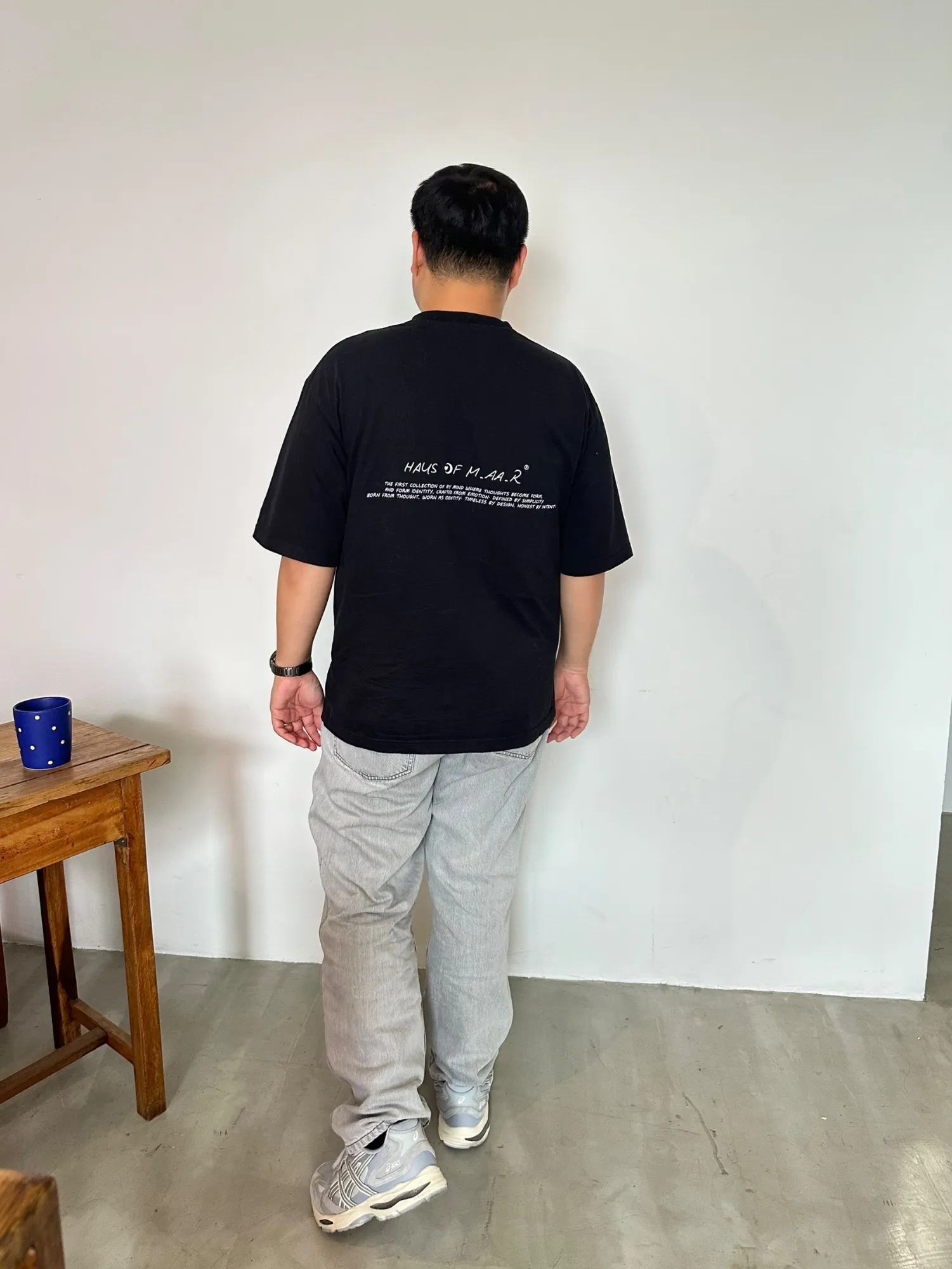 M.AA.R LOGO OVERSIZED TEE black